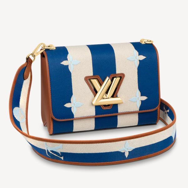 【ルイヴィトン】☆ショルダーバッグ ストライプスーパーコピー青☆M57659